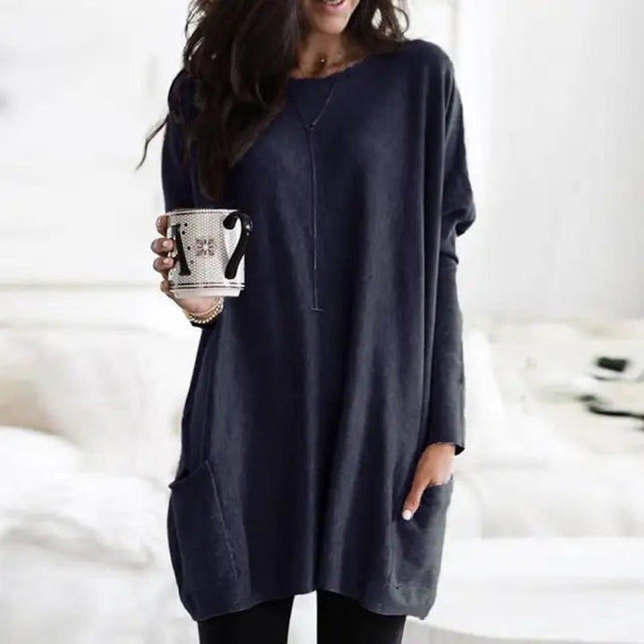 Wren | Women's Oversized Long Sleeve Tunic with Pockets - Image 6