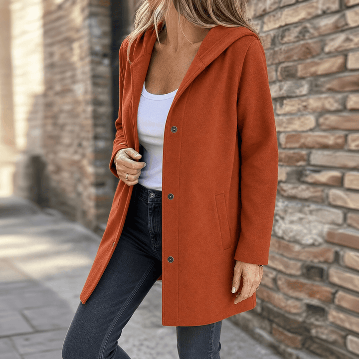 Wrenara | Women's Hooded Cardigan Jacket - Light Grey - Image 16