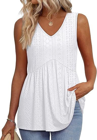 Wrenith | Women's Sleeveless Peplum Tank Top - Black - Image 2