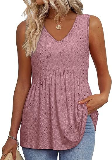 Wrenith | Women's Sleeveless Peplum Tank Top - Black - Image 4