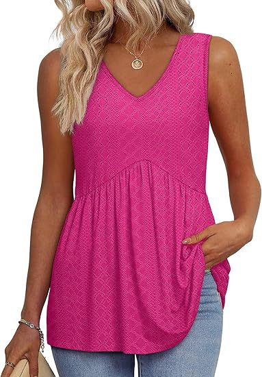 Wrenith | Women's Sleeveless Peplum Tank Top - Black - Image 5