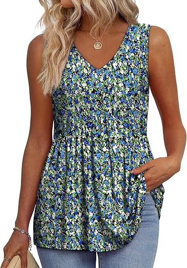Wrenith | Women's Sleeveless Peplum Tank Top - Black - Image 6