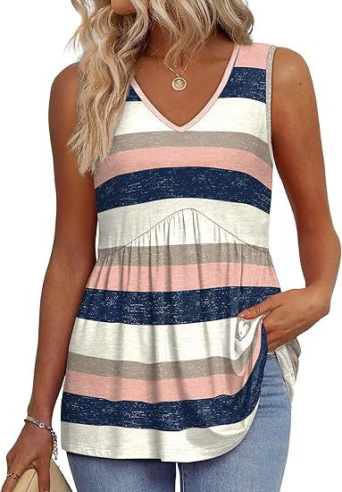 Wrenith | Women's Sleeveless Peplum Tank Top - Black - Image 8