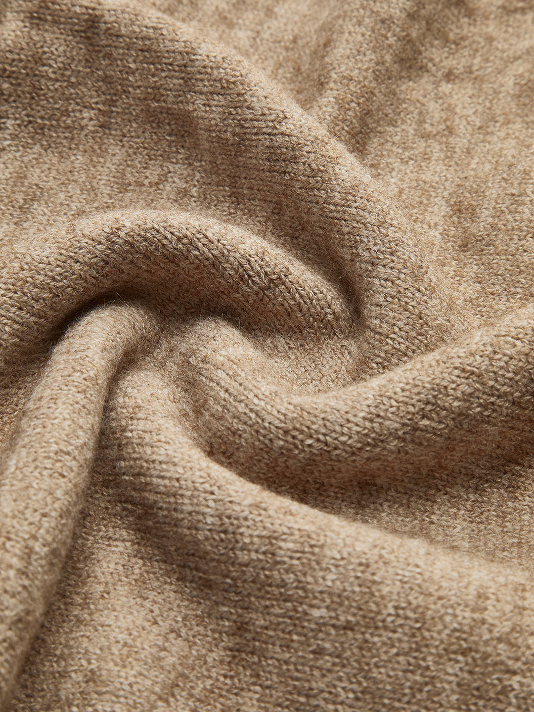 Wrenova | Women's Knit Turtleneck Two Piece Lounge Set - Taupe - Image 7