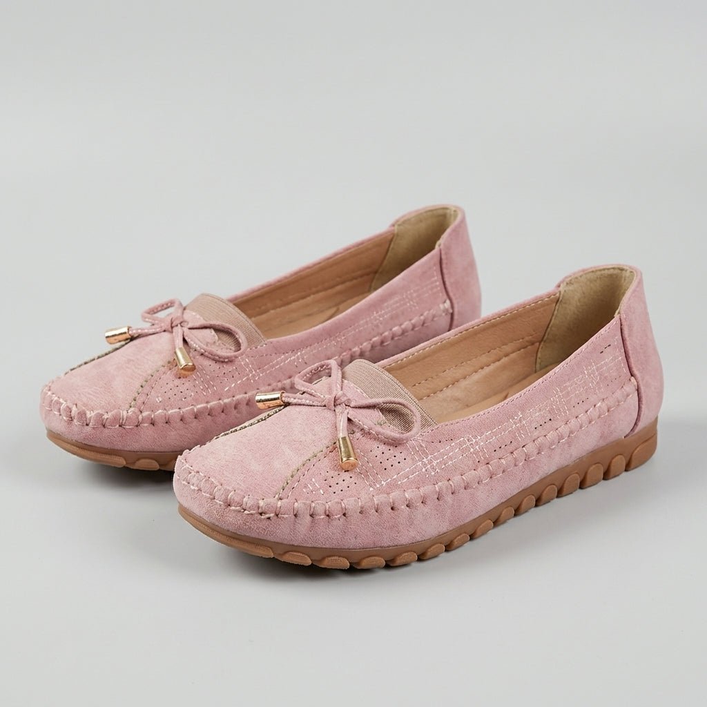 Wrenova | Women's Orthopedic Loafers Perforated Flats - Taupe - Image 7