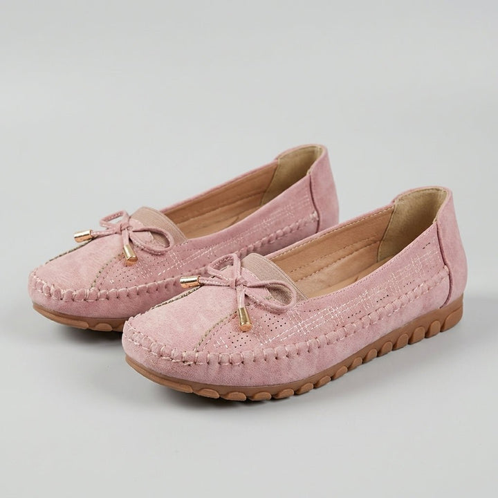 Wrenova | Women's Orthopedic Loafers Perforated Flats - Taupe - Image 7