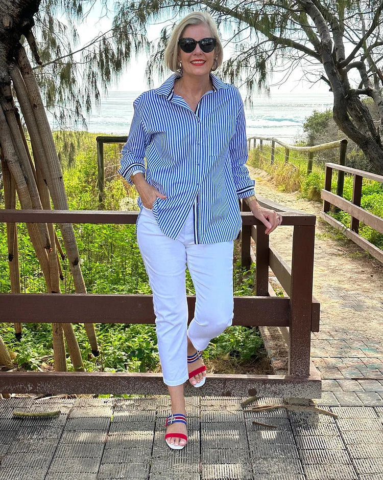Wrenova | Women's Shirt Relaxed Fit Blouse - Image 3