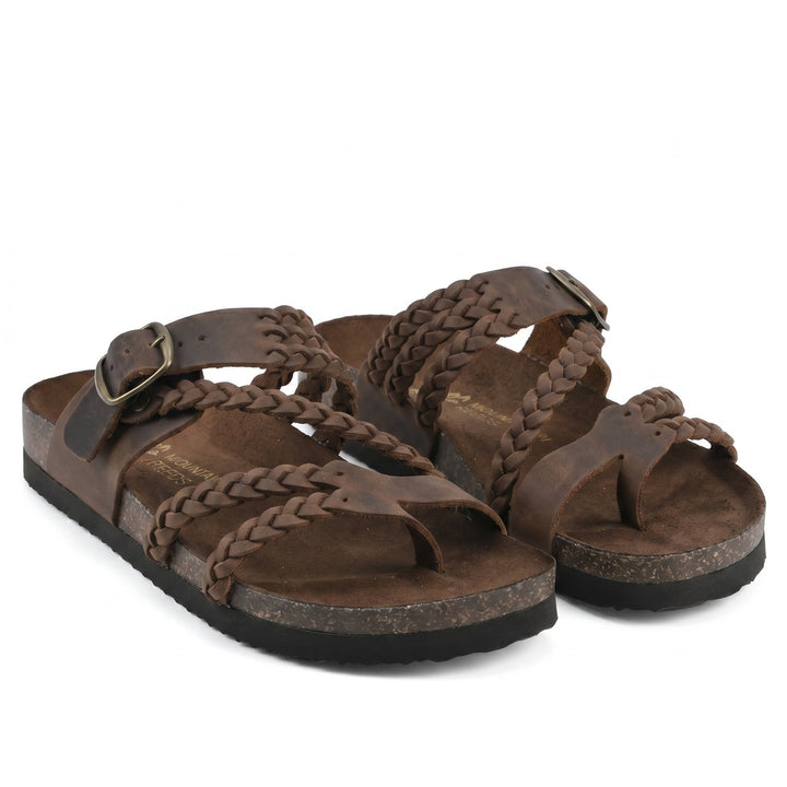 Wrenova | Women's Strappy Braided Sandals - Image 1