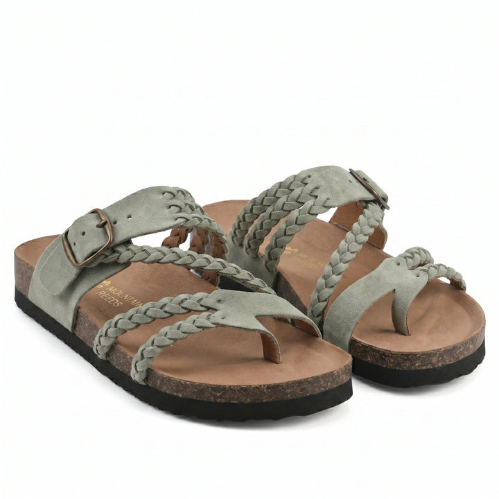 Wrenova | Women's Strappy Braided Sandals - Image 2