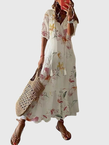 Wyndelle | Women's Boho Print Midi Summer Dress - Image 8