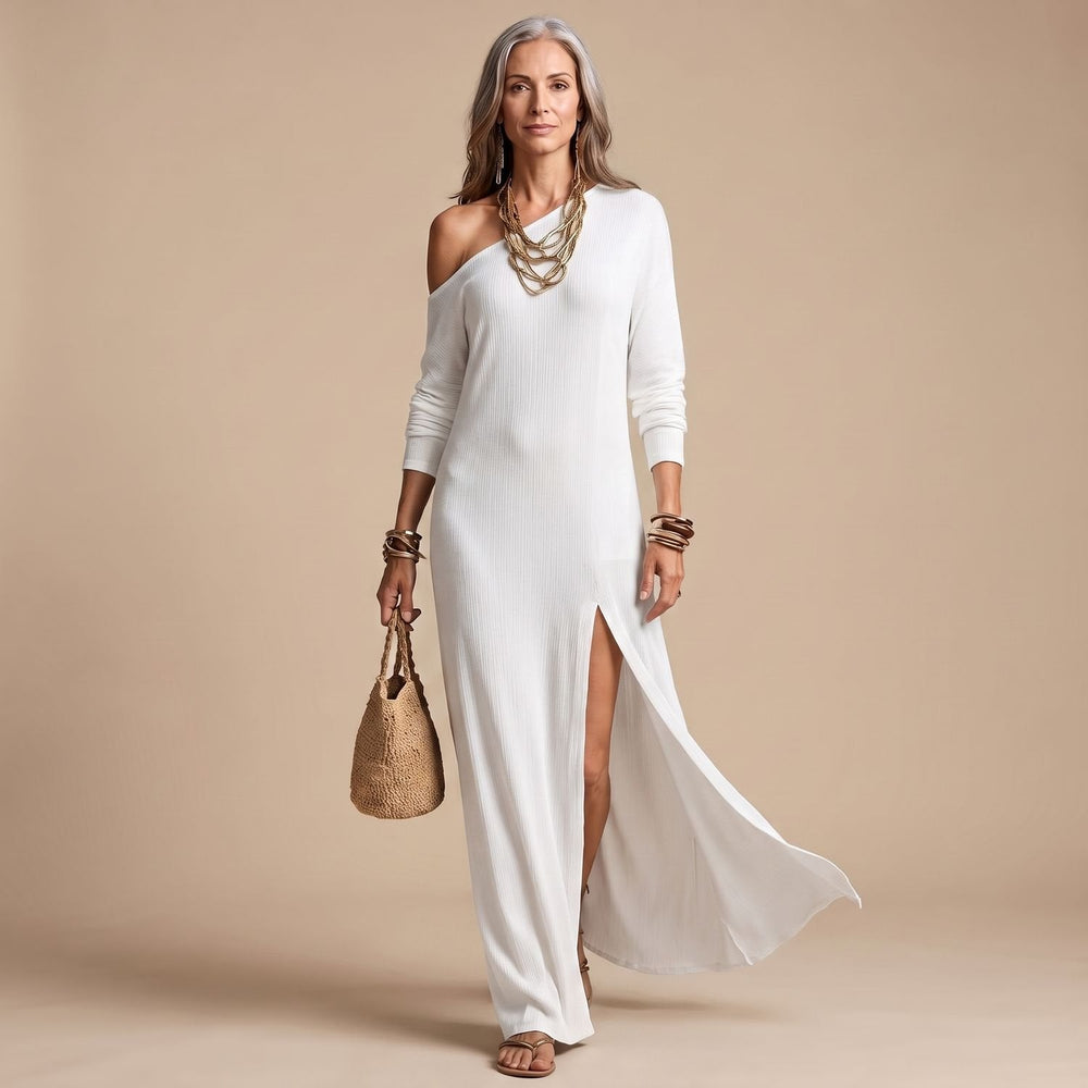 Wyndelle | Women's Summer Maxi Dress One Shoulder - Image 2