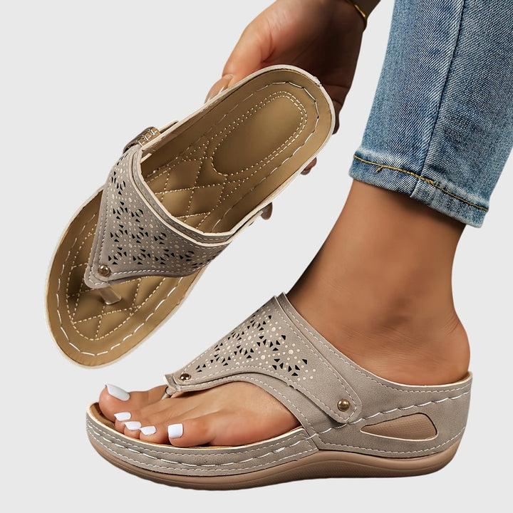 Xaria | Women's Platform Sandals - Brown - Image 10