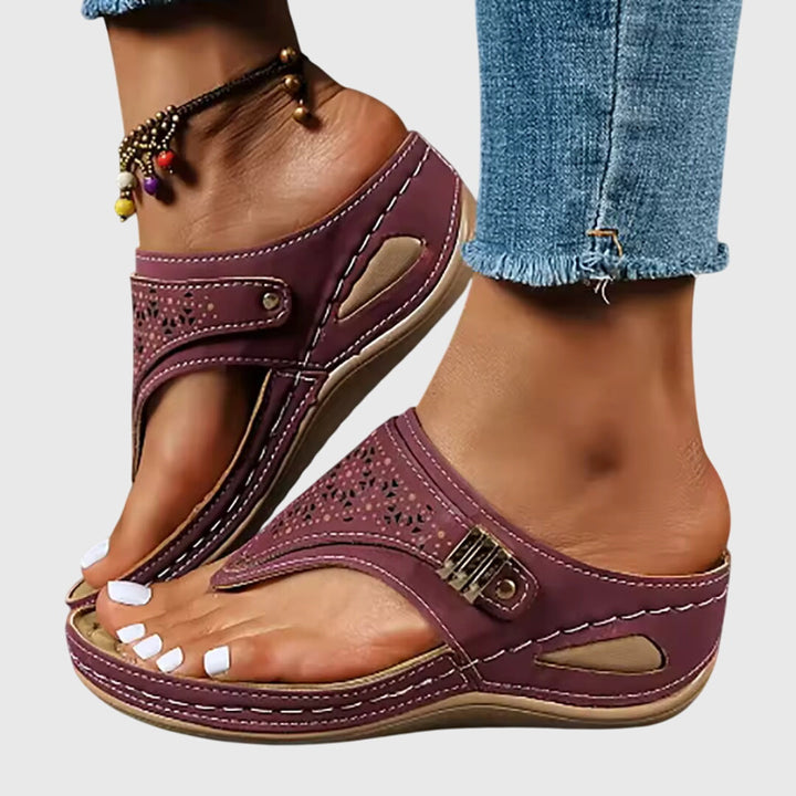 Xaria | Women's Platform Sandals - Brown - Image 14