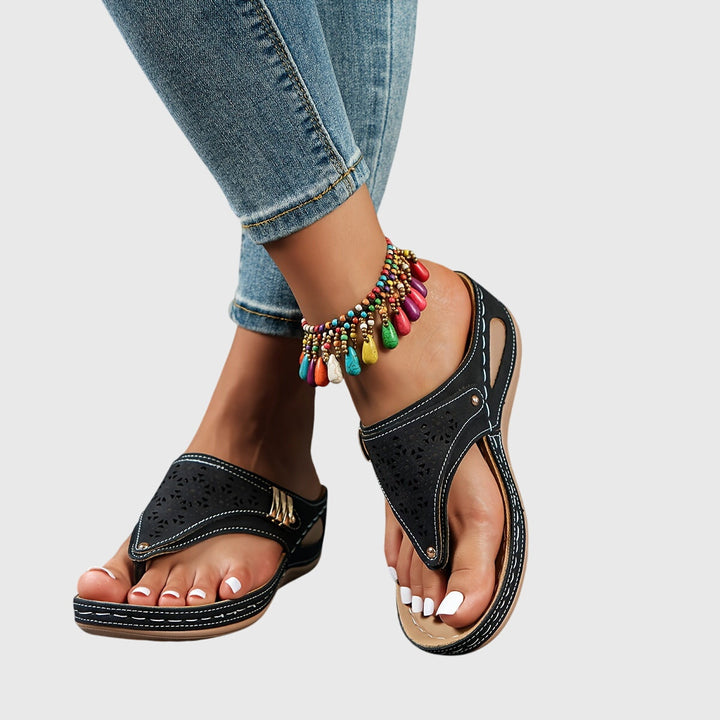 Xaria | Women's Platform Sandals - Brown - Image 9
