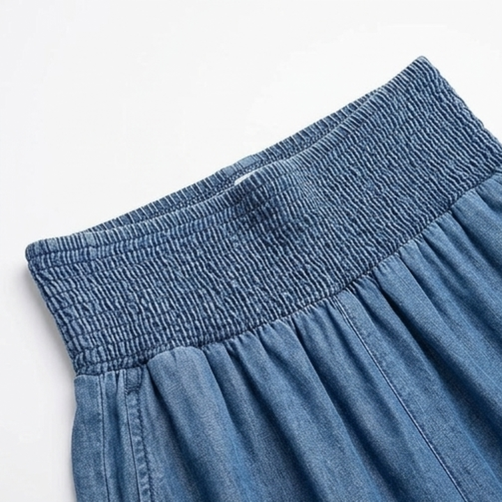 Yarrow | Women's Wide Leg Palazzo Pants - Blue - Image 13