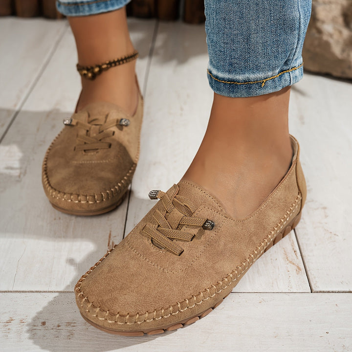 Zara | Women's Comfort Lace Up Loafers - Pink - Image 12