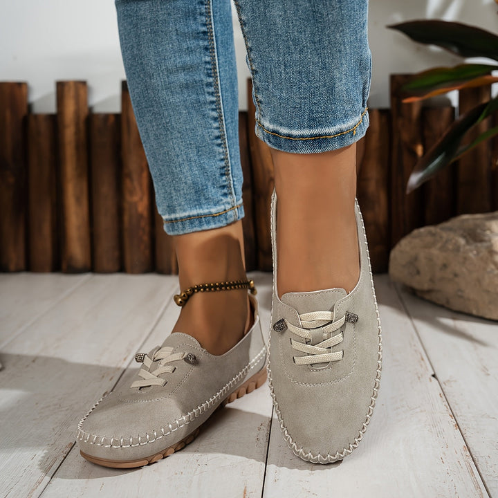 Zara | Women's Comfort Lace Up Loafers - Pink - Image 8