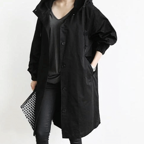 Zara | Women's Hooded Waterproof Jacket - Beige - Image 6
