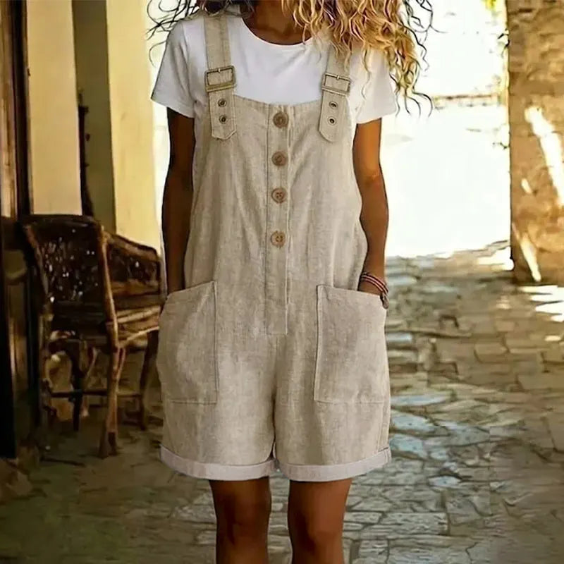 Zarveth | Women's Denim Short Overalls Dungarees - Image 13