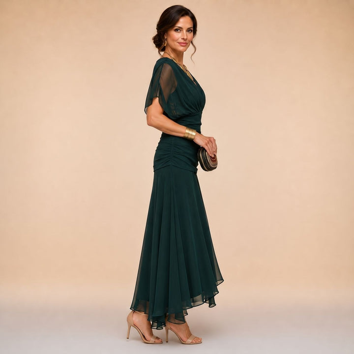 Zelvindra | Women's Sheer Sleeve Maxi Dress - Image 5