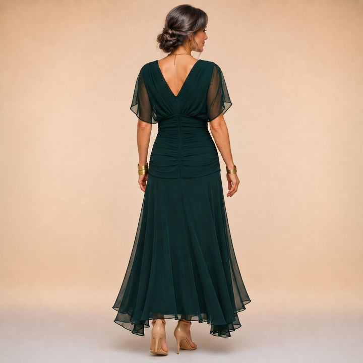 Zelvindra | Women's Sheer Sleeve Maxi Dress - Image 6