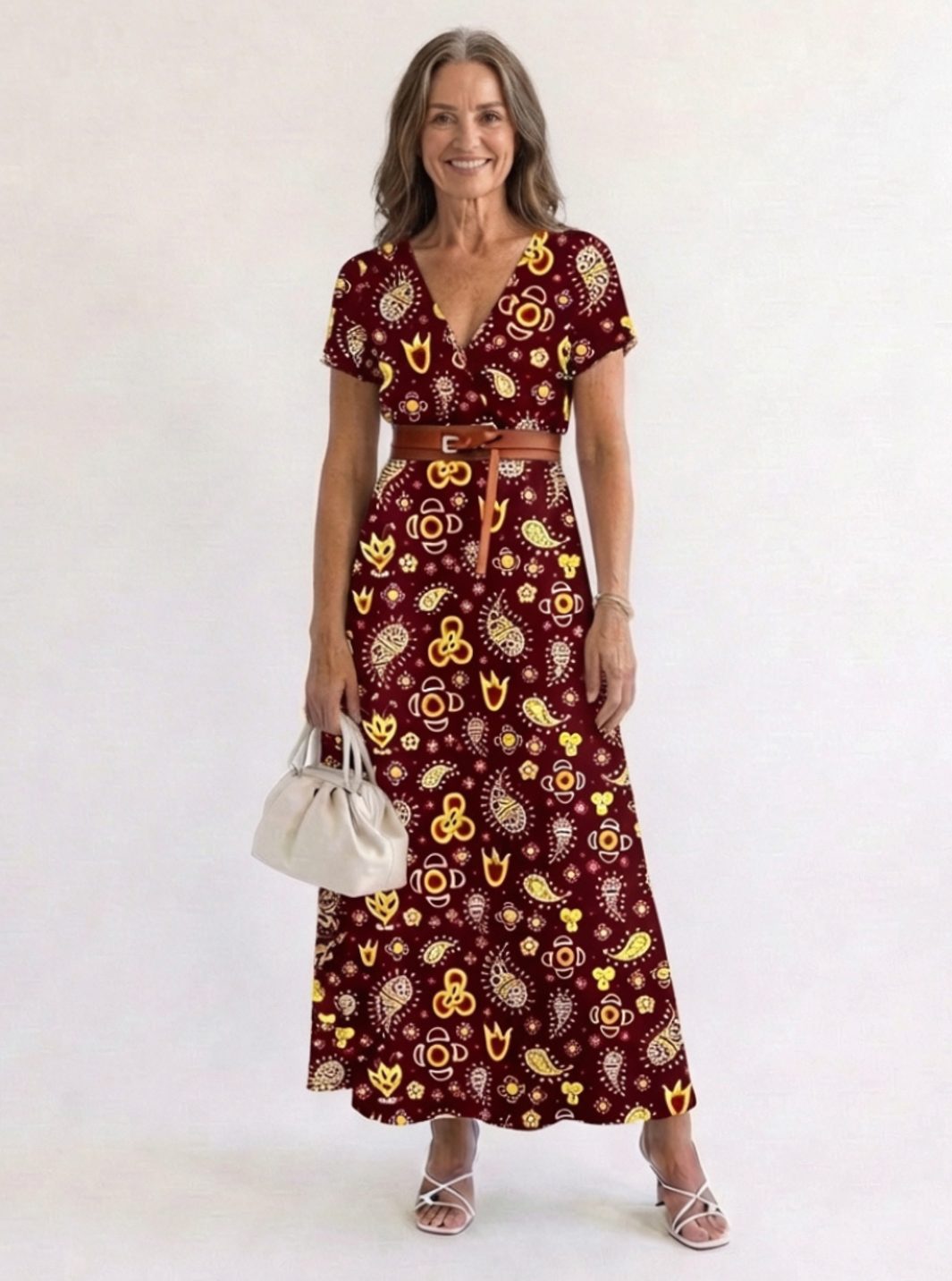 Zindelle | Women's Print Summer Maxi Dress - Floral - Image 1