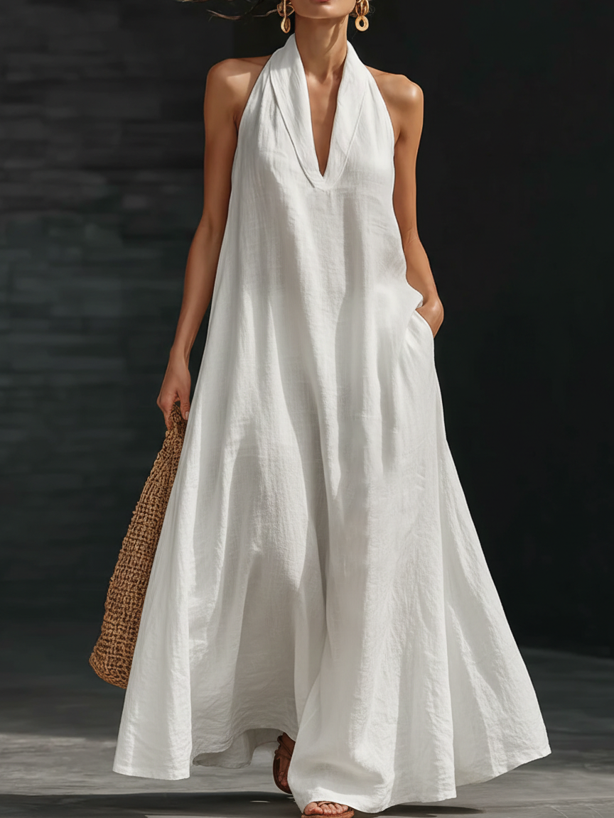Zindra | Women's Halter Neck Maxi Dress - Image 1
