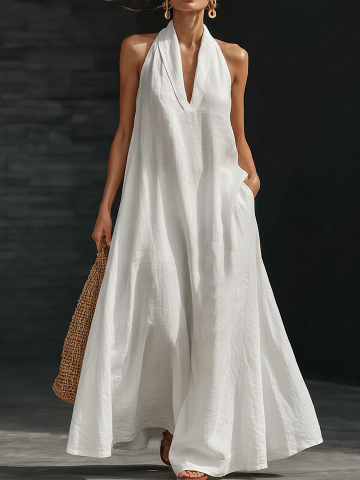 Zindra | Women's Halter Neck Maxi Dress - Image 1