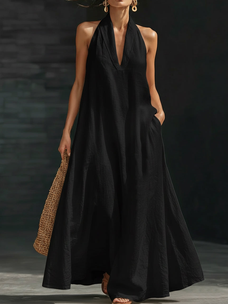 Zindra | Women's Halter Neck Maxi Dress - Image 5