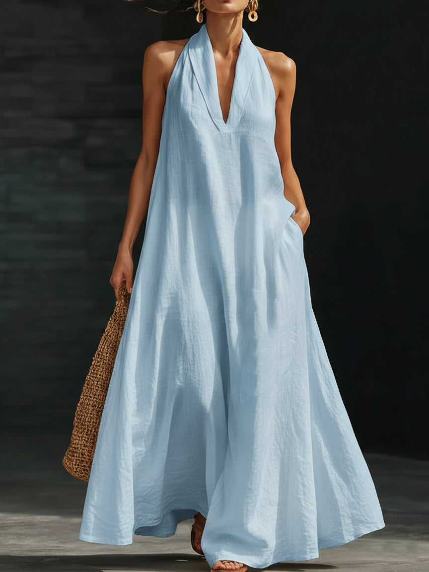 Zindra | Women's Halter Neck Maxi Dress - Image 6