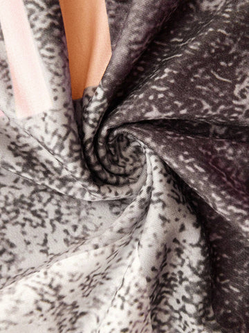 Zinnia | Women's Abstract Print Long Sleeve Top - Image 18