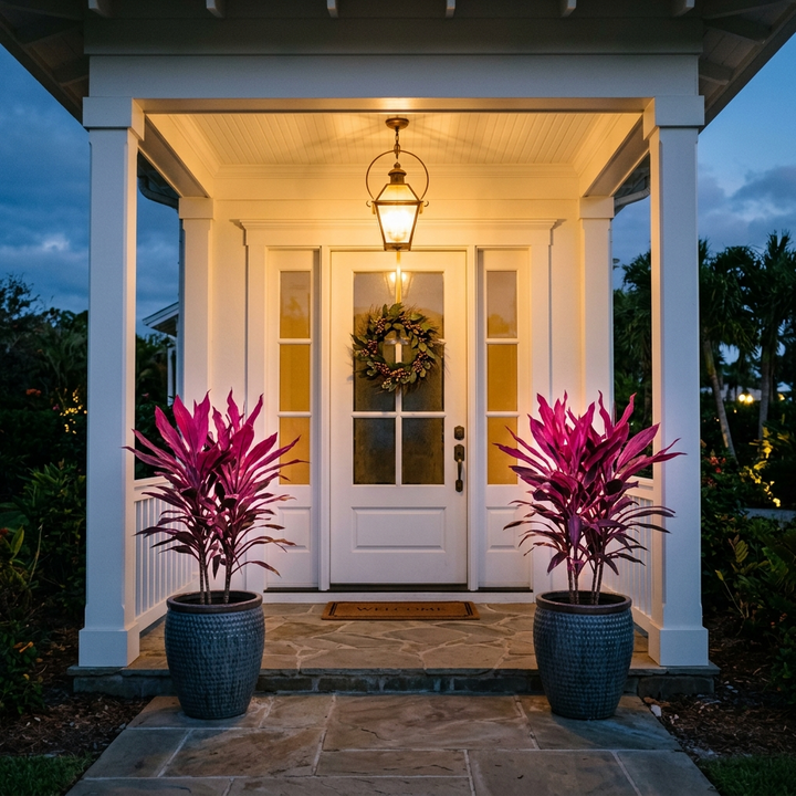 Zivara | Women's Faux Cordyline Outdoor Planter Set - Image 3