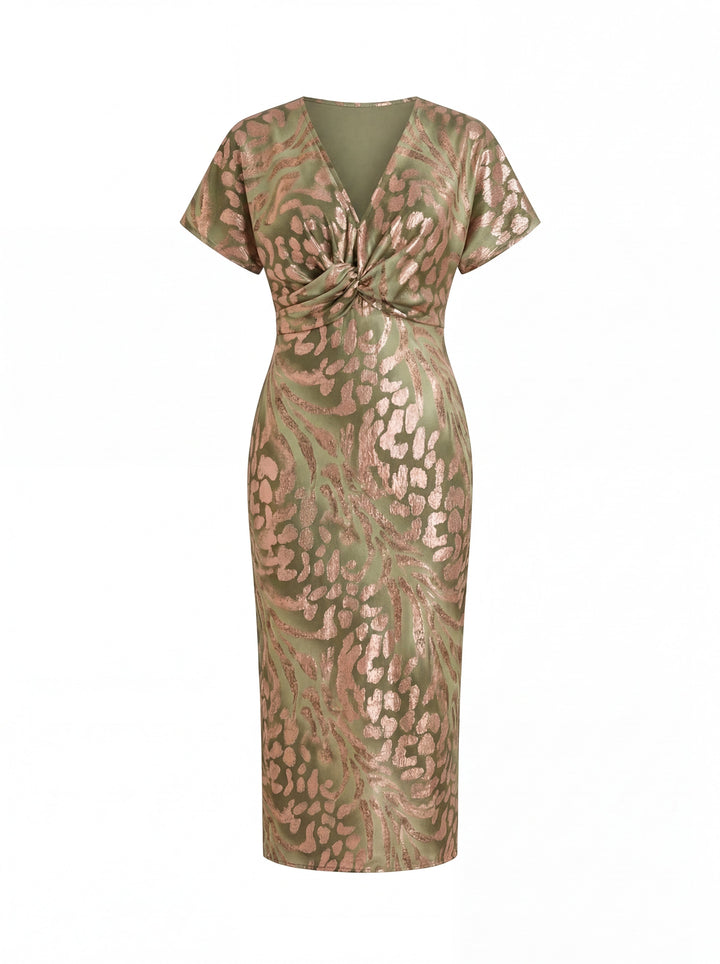 Zivette | Women's Printed Midi Summer Dress - Image 5