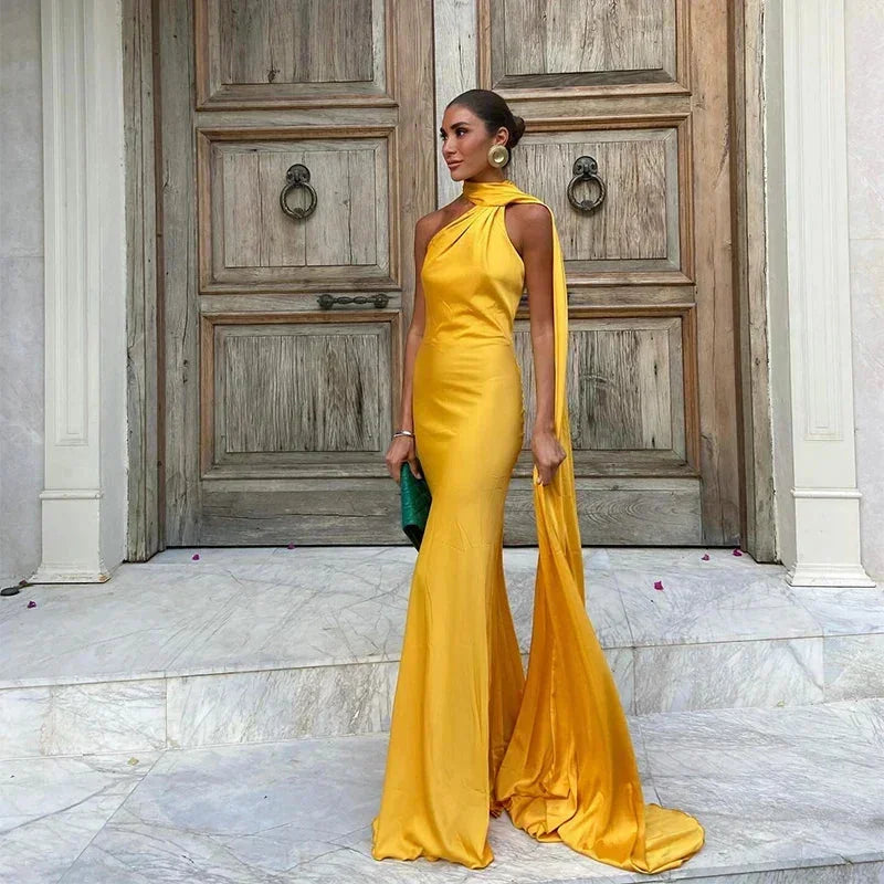 Zivorne | Women's Halter Neck Formal Maxi Dress - Image 1