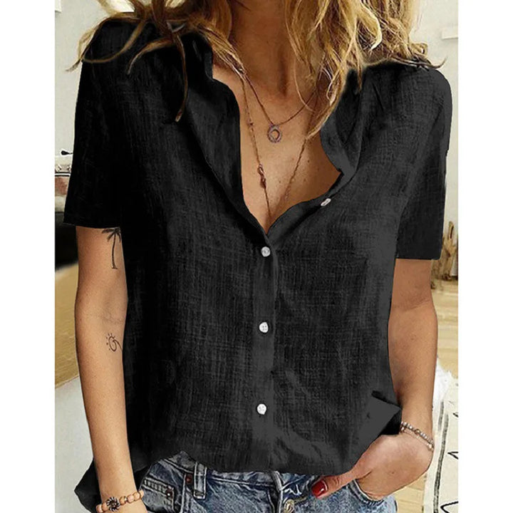 Zolvarna | Women's Boho Blouse Short Sleeve - Image 4